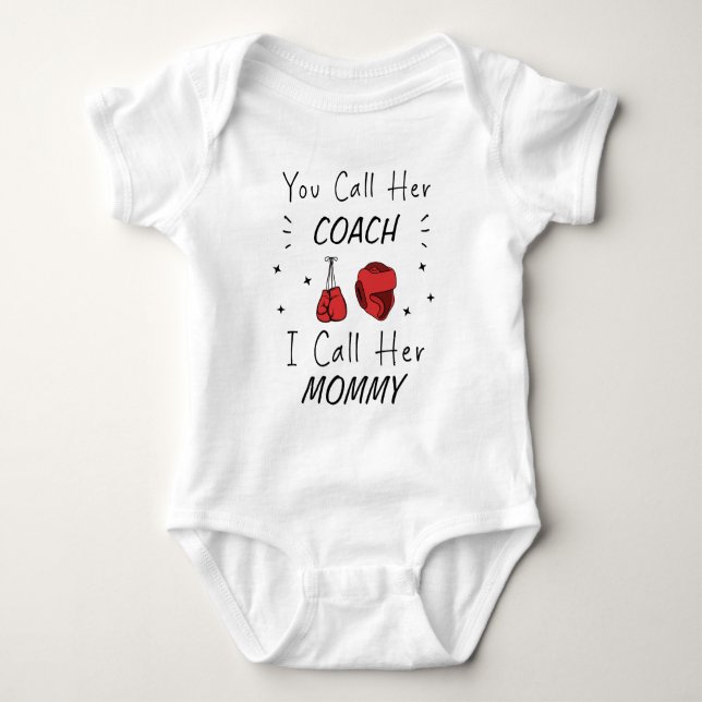 Kvinnlig boxningscoach Citat - Mamma Boxningscoach T Shirt (Framsida)