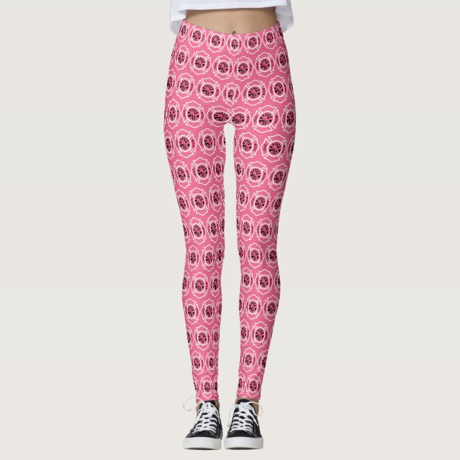 Kvinnlig brandmandamasker leggings (Framsida)