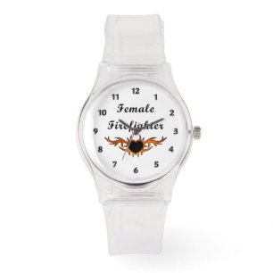 Kvinnlig brandmantatuering armbandsur
