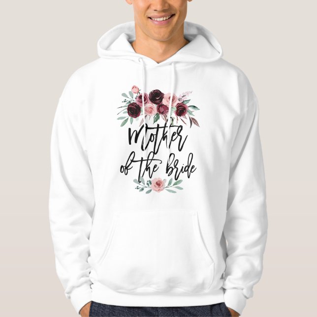 Kvinnlig Bröllopsfest för Brud Mamma Mor Hoodie (Framsida)