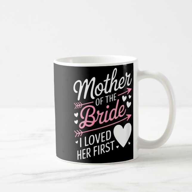 Kvinnlig bröllopsfest mor till bruden älskade kaffemugg (Höger)