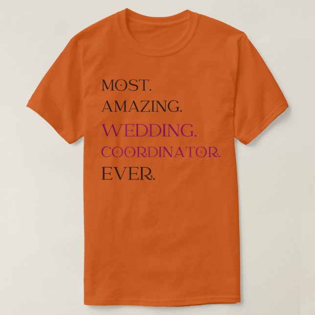 Kvinnlig bröllopskoordinator planerare tjej från b t shirt (Design framsida)