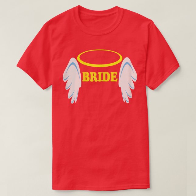 Kvinnlig brud att bli, teambrud, brud, nygift t shirt (Design framsida)