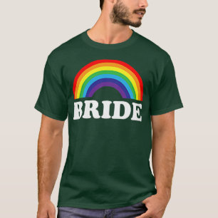 Kvinnlig Brud, lesbisk möhippa regnbåge, T Shirt