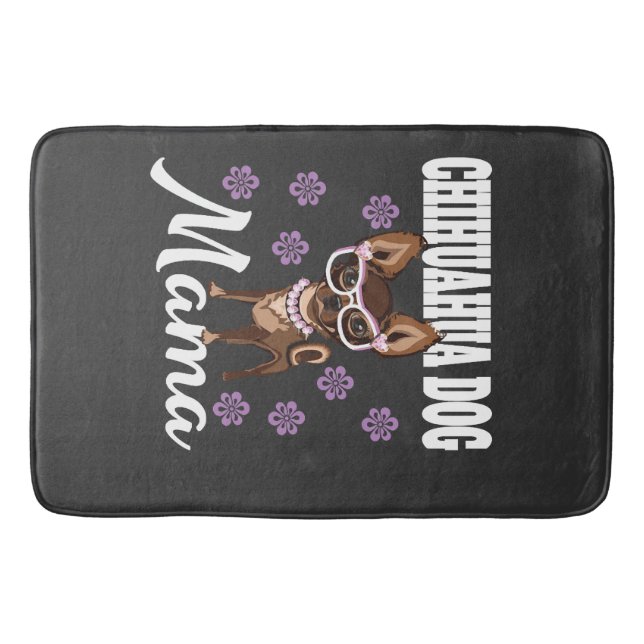 Kvinnlig Chihuahua Hundmamma   Badrumsmatta (Framsidan)