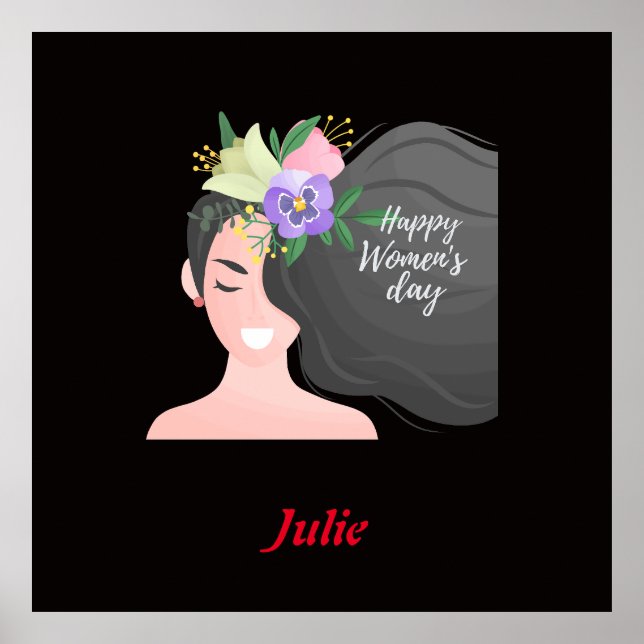 Kvinnlig dag i internationell poster (Framsidan)