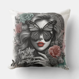 Kvinnlig daglig bekräftelse kudde