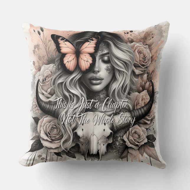 Kvinnlig daglig bekräftelse kudde (Framsida)