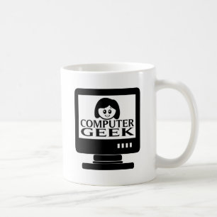Kvinnlig datorGeekflicka Kaffemugg