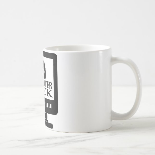 Kvinnlig datorGeekflicka Kaffemugg (Höger)