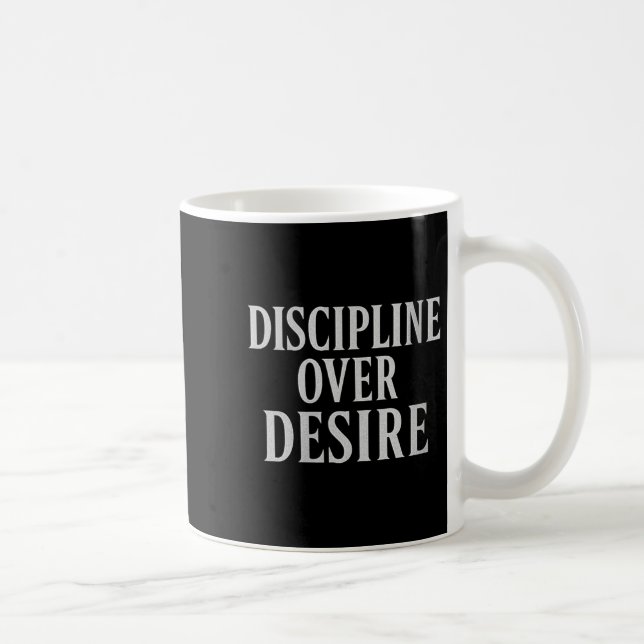 Kvinnlig disciplin över önskan _ Stoic Motivationa Kaffemugg (Höger)