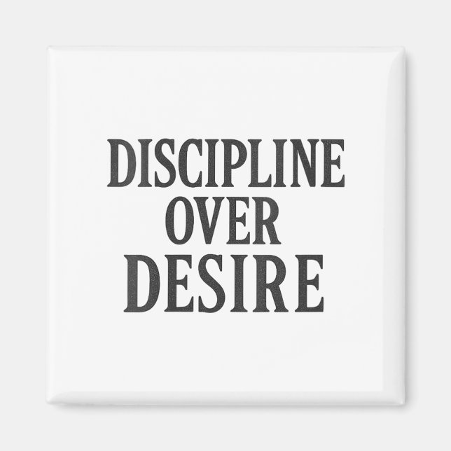 Kvinnlig disciplin över önskan _ Stoic Motivationa Magnet (Framsidan)