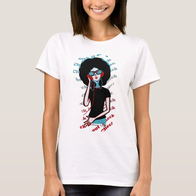 Kvinnlig DJ T Shirt (Framsida)