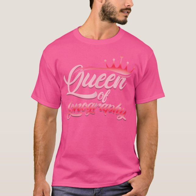Kvinnlig drottning av Sonography Sonographer Ultra T Shirt (Framsida)