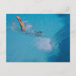 kvinnlig dykning vykort