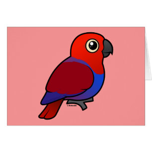 Kvinnlig Eclectus papegoja Hälsningskort
