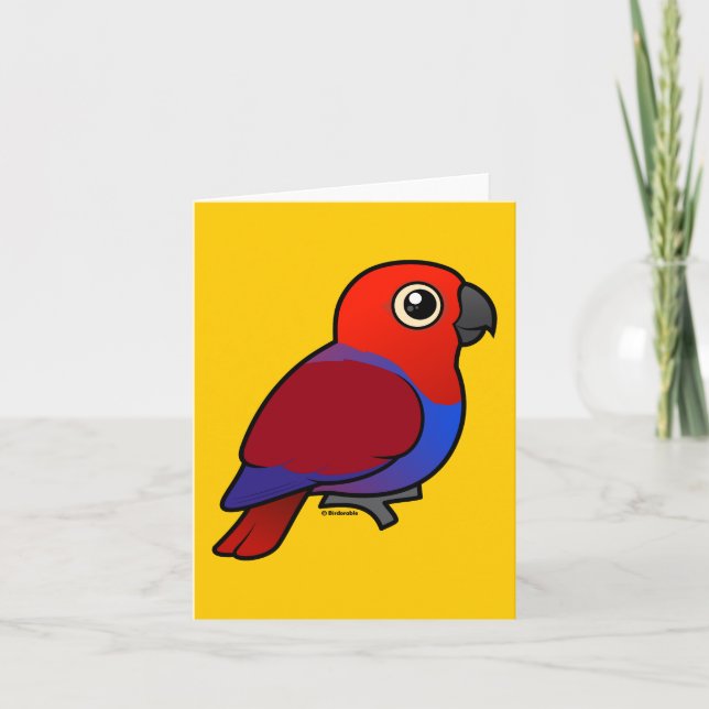 Kvinnlig Eclectus papegoja Kort (Framsida)