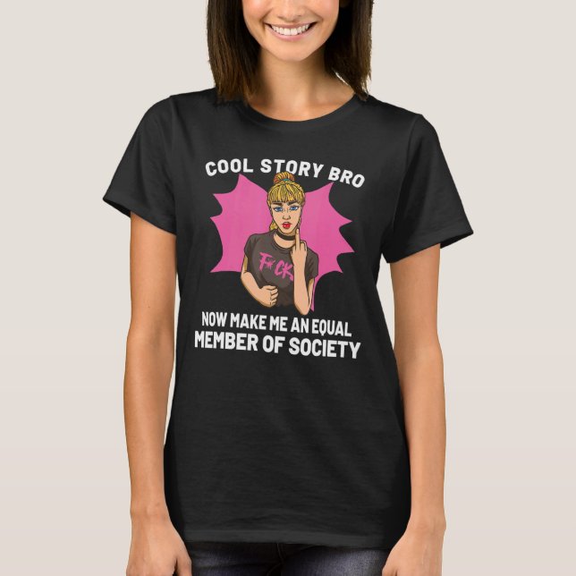 Kvinnlig egenmakt för kvinnor t shirt (Framsida)