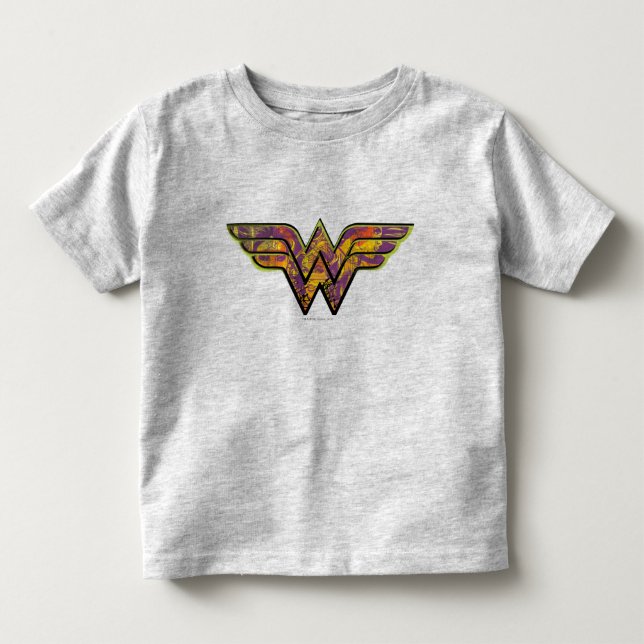  kvinnlig färgstark Logotyp T-shirt (Framsida)