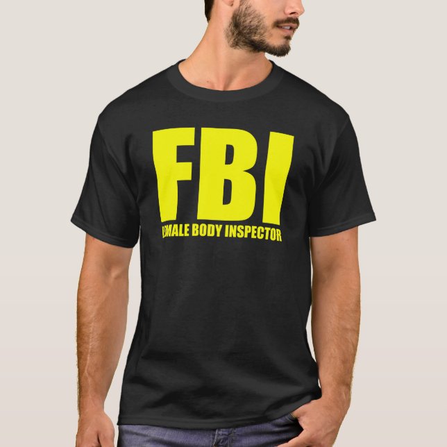 KVINNLIG FBI FÖRKROPPSLIGAR INSPEKTÖR T SHIRT (Framsida)