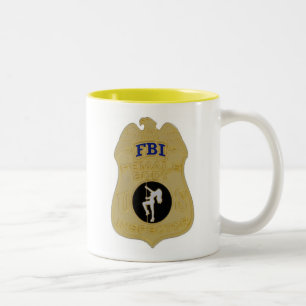 kvinnlig fbi förkroppsligar inspektör Två-Tonad mugg