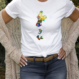 Kvinnlig flaggfotbollsspelare t shirt