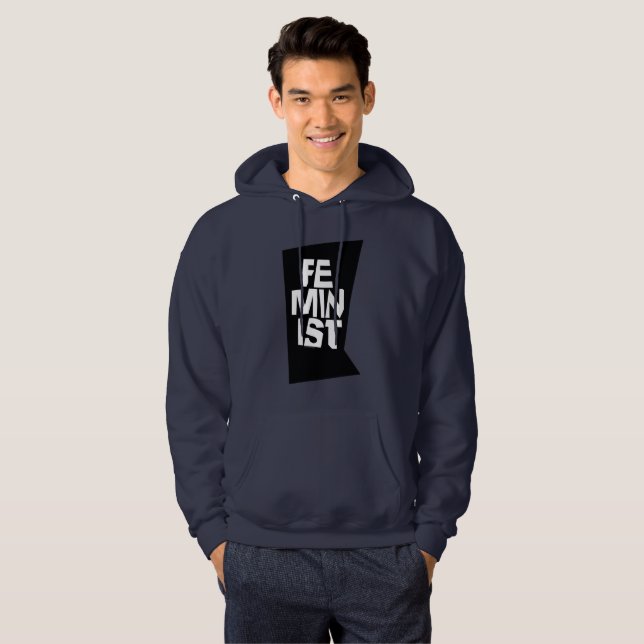 Kvinnlig flicka för feministiska kvinnor mig för hoodie (Hel framsida)