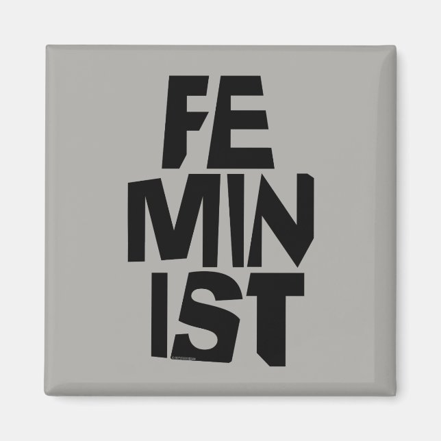 Kvinnlig flicka för feministiska kvinnor mig för magnet (Framsidan)