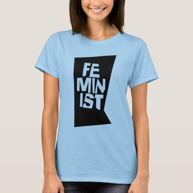 Kvinnlig flicka för feministiska kvinnor mig för tee (Framsida)