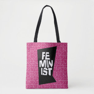 Kvinnlig flicka för feministiska kvinnor mig för tygkasse