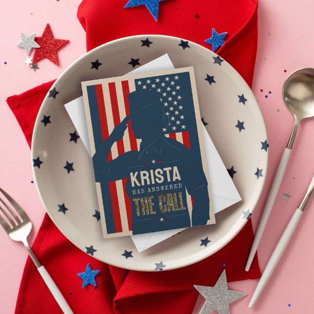 Kvinnlig flygvapensoldat Rustic Avskedsfest Inbjudningar (Skapare uppladdad)