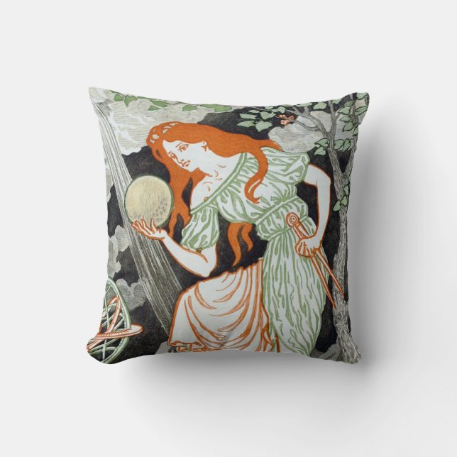 Kvinnlig forskare (Kvinnor i vetenskap) (STEM) Kudde (Framsida)