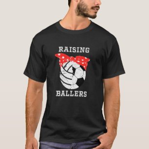 Kvinnlig fotboll Mamma Cute Women Volleyball Mor T Shirt