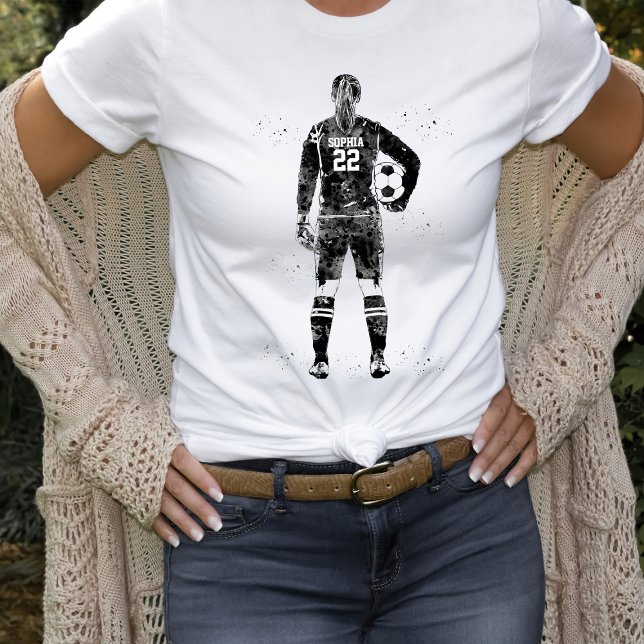 Kvinnlig fotbollsmålvakt t shirt (Skapare uppladdad)