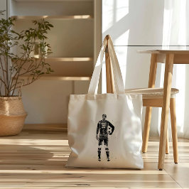 Kvinnlig fotbollsmålvakt tygkasse