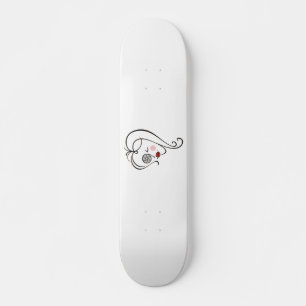 Kvinnlig fotograf mini skateboard bräda 18,5 cm