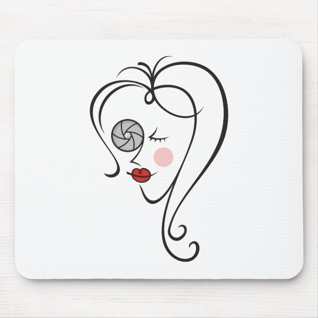 Kvinnlig fotograf musmatta (Framsidan)