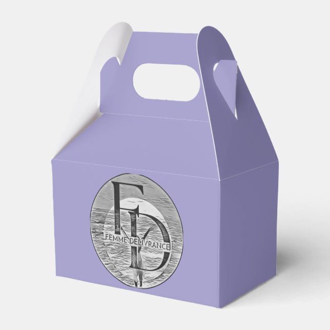 Kvinnlig Frälsning Favor Box Presentaskar (Framsidan Sidan)
