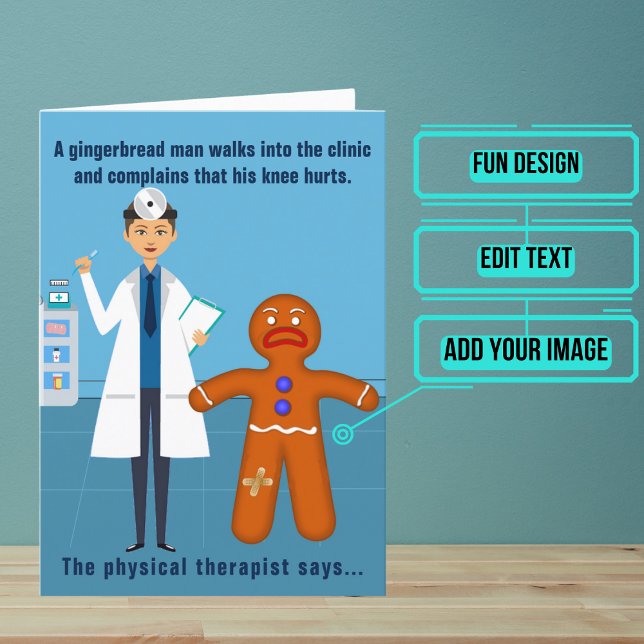 Kvinnlig fysikterapeut - nyare födelsedag 2 kort (Looking for the perfect card for that talented physical therapist friend of yours?)