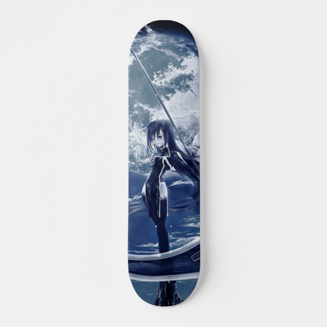 kvinnlig grym reaper skateboard bräda 20 cm (Framsida)