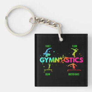 Kvinnlig Gymnastik Barr Bom Hopp Golv