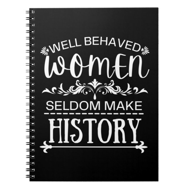 Kvinnlig historia anteckningsbok (Framsidan)