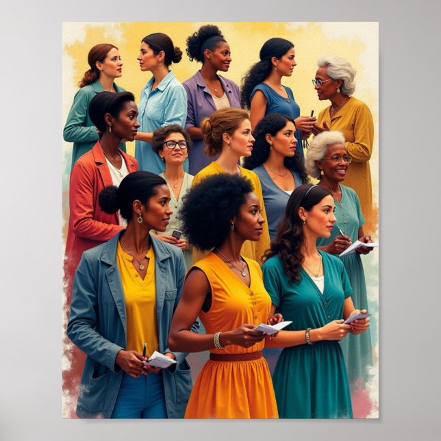 Kvinnlig historia poster (Framsidan)