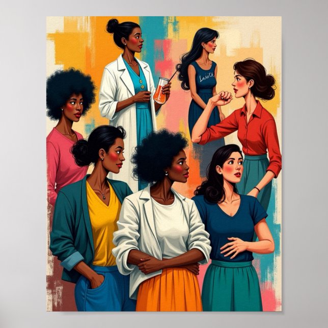 Kvinnlig historia poster (Framsidan)