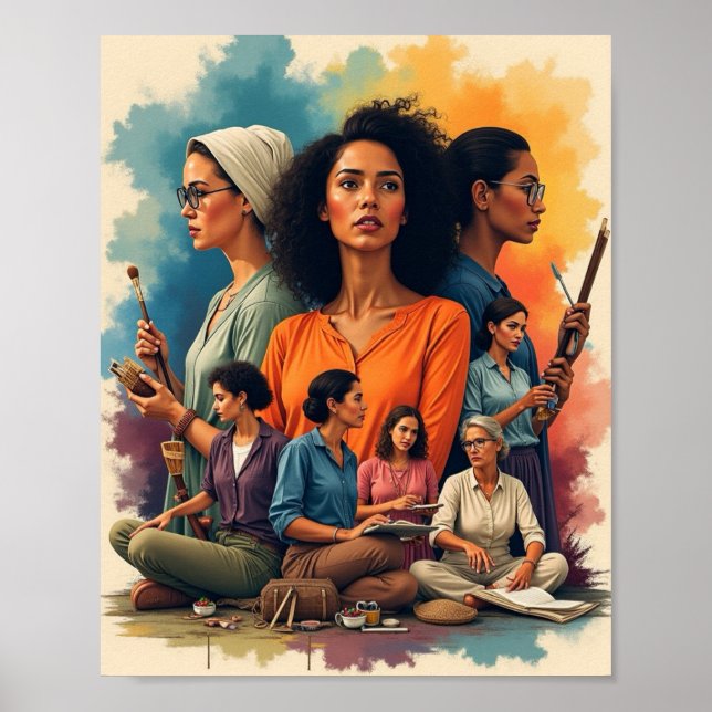 Kvinnlig historia poster (Framsidan)