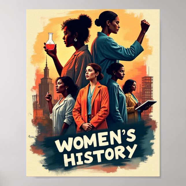Kvinnlig historia poster (Framsidan)