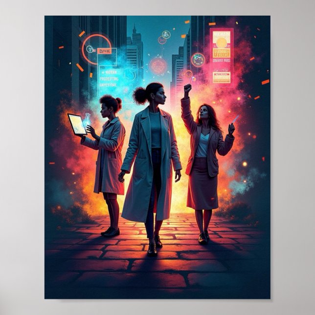 Kvinnlig historia poster (Framsidan)