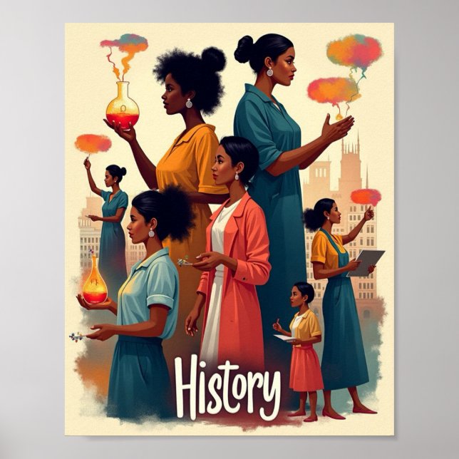 Kvinnlig historia poster (Framsidan)