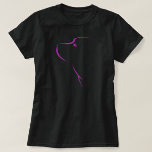 Kvinnlig hundfromhetT-tröja (, mörk) T-shirt