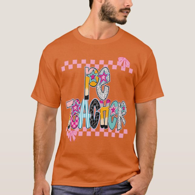 Kvinnlig idrottslärare Tillbaka till skolan Fysisk T Shirt (Framsida)